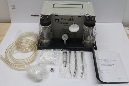 Sorensen 1666-110 portable uterine aspirator w/ canisters tubing &amp; manual #1 for sale