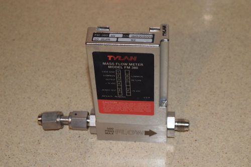 TYLAN MASS FLOW METER MODEL FM380 10SLPM N2 500 PSIG MAX FLOW (TY3)