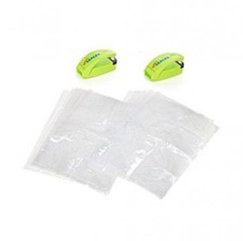 Smartsealer battery-operated storage bag sealer w/ opener 2-pack green new for sale