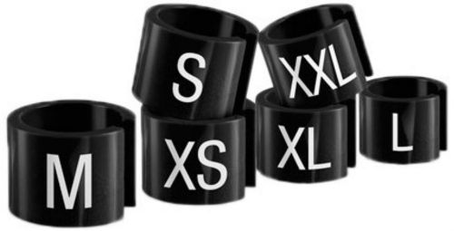 Mark Bric 1-S-XXL241B Mini Marker Letter Set, Includes 6 Sizes, Black with White