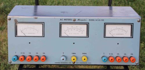 Hampden ACVA-100 AC Metering Panel Voltmeter - Untested - Good Condition