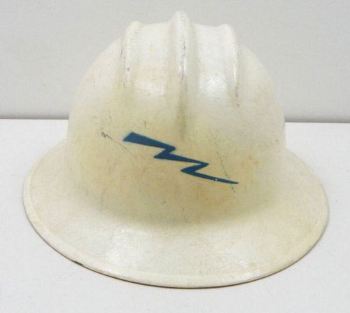 1940 Vintage E.D. Bullard Fiberglass Electric Line Men&#039;s Safety Hard Hat