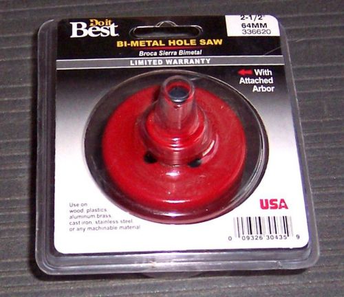 Do It Best 336620 2-1/2&#034; Self Arbored Hole Saw Manufactured By MK Morse USA