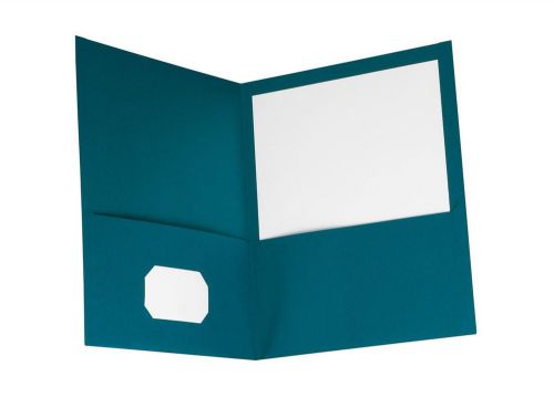 Oxford Twin-Pocket Folders Teal - Pack of 10 (57582)