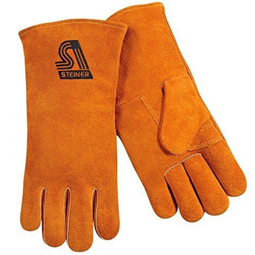 Steiner 02109F Welding Gloves,  Brown Shoulder Split Cowhide Foam Back Palm