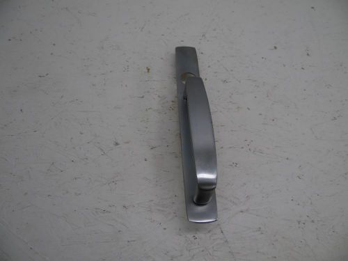 ALUMINUM DOOR HANDLE FIXTURE WITH PLATE AND HOLE FOR LOCK