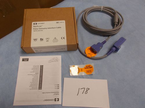 Covidien Nellcor # DOC10 Pulse Oximeter Interface Cable,10, Feet (NEW in BOX)