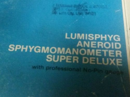 Lumisphyg aneroid sphygmomanometer super deluxe for sale