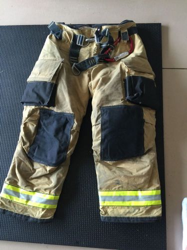 Globe bunker gear firefighter bunker pants/turnout pants with integrated harness for sale