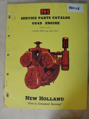 New Holland Wisconsin Engines VG4D Parts Manual Book