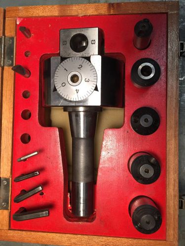 Machinist tools /toolmaker/ r8 horma boring head set with bits, holders,wood box for sale