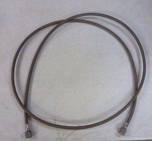 stainless steel braided 70&#034; hose 1/8&#034; female adaptors