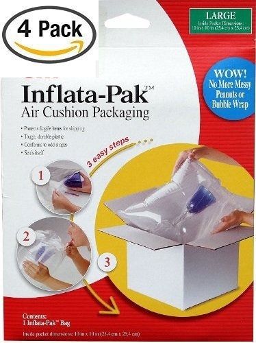 3M Inflata-Pak Air Cushion Packaging - LARGE (Pack of 4)