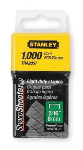 Stanley tra205t 1000 units 5/16-inch light duty staples (2 pack) 2 pack for sale