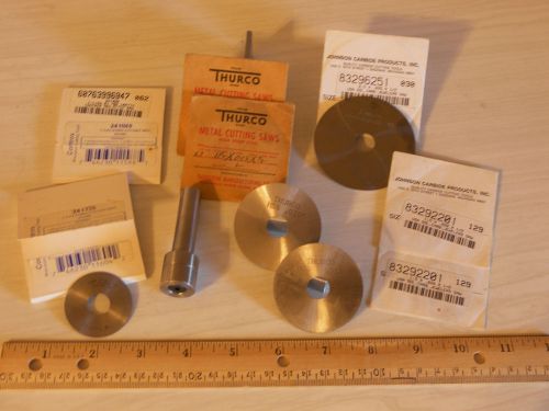 .500&#034; Slitting Saw Arbor &amp; Carbide Milling Cutters    ALL New!!