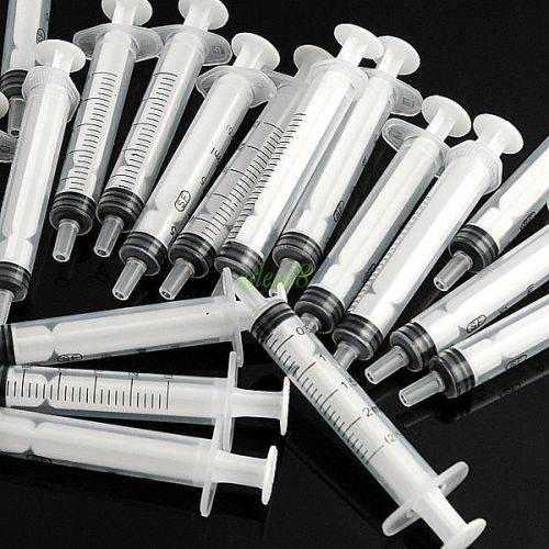 20x plastic 2.5ml syringe for measuring accurate hydroponic nutrient no needle for sale