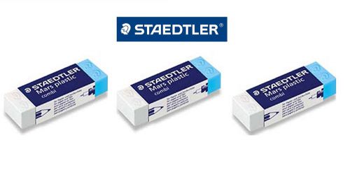 Staedtler ® mars plastic combi eraser blue/ white 526 508 (x3 pcs) for sale