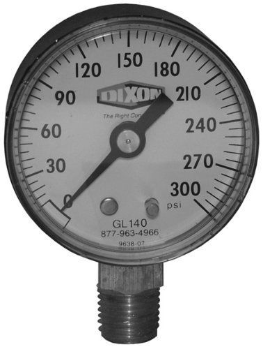 Dixon valve gl120 abs standard dry gauge, 1/4&#034; lower mount, 2&#034; face, 0-60 psi, 5 for sale