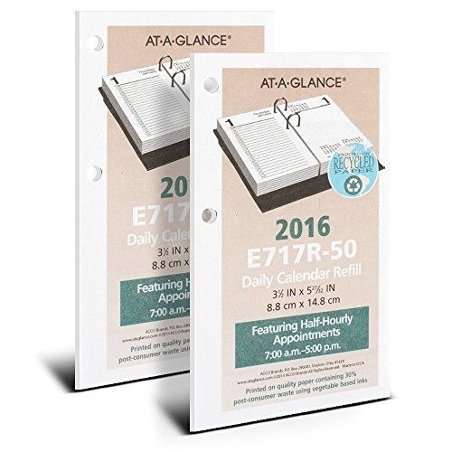 AT-A-GLANCE Daily Desk Calendar 2016 Refill