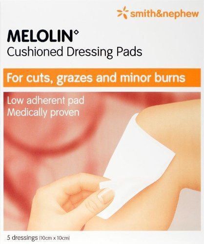 Melolin, 10cm x 10cm, Pack of 5