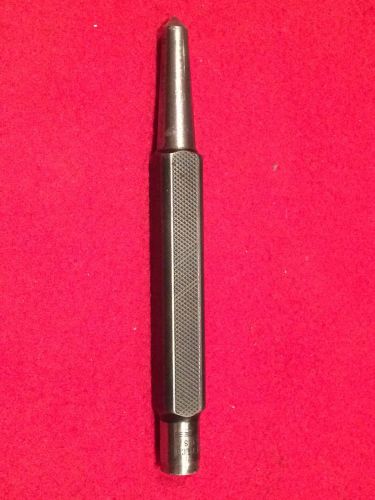 Vintage ~ L. S. Starrett Co. ~ 5&#034; Center Punch ~1/4&#034; Tapered Point/Square Shank!
