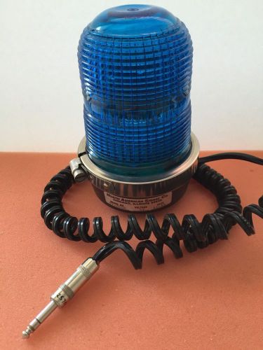North american signal co. model st-600m blue 12vdc strobe light w/magnet for sale