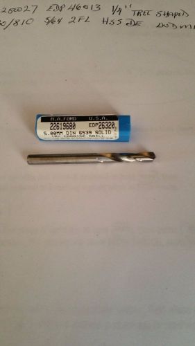 MA FORD 5MM CARBIDE DRILL FLUTE LENGTH 26MM LOT OF 2