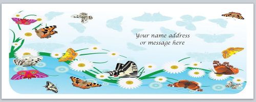 30Personalized Return Address Labels Flowers Butterflies Buy 3 get 1 free (c818)