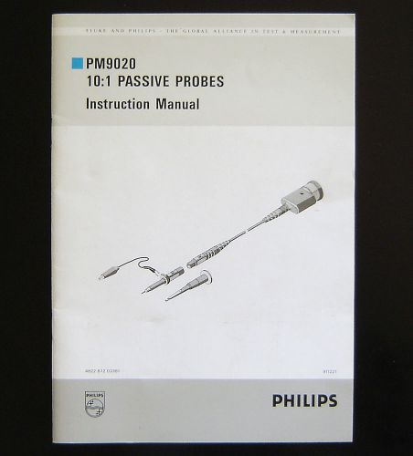 Mint Philips PM9020/001, 091 10:1 Oscilloscope Probe Instruction Manual!