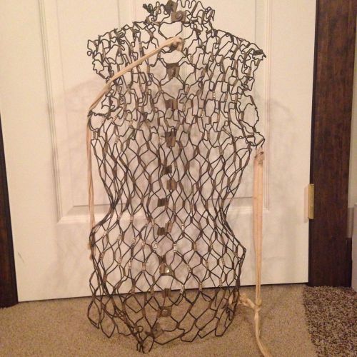 Vintage Dritz My Double Adjustable Wire Metal Mesh Dress Form No Stand