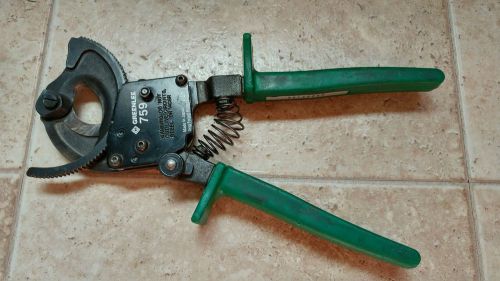 Greenlee #759 Compact Ratchet Cable Cutters