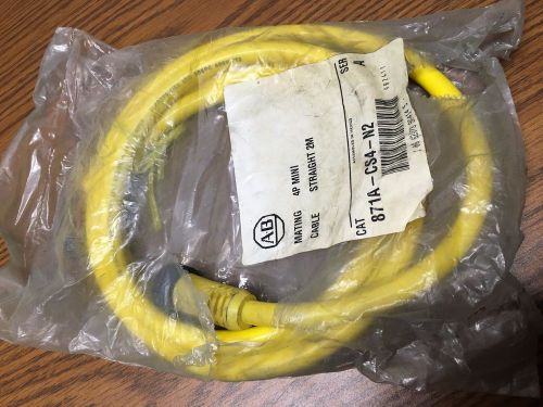 New nib allen bradley 871a-cs4-n2 cordset 4 pin mini straight mating cable 2m for sale