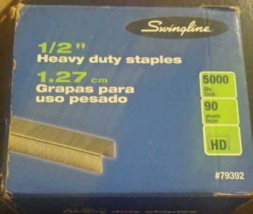 Swingline 79392 1/2&#034; Staples For Heavy-Duty Staples,5000/BX