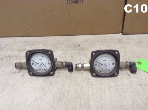 Mid-West Instru.120SA-09-FO Differential Pressure Gauge 6000PSI/40MPa-Lot of 2
