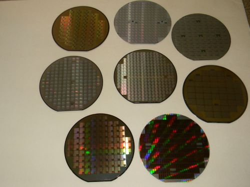 6&#034;  Silicon Wafer ,  set of 8,  Awesome patterns, High Quality
