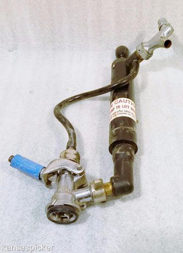 Vintage perlick tap faucet beer shank air pump tap keg complete unit for sale