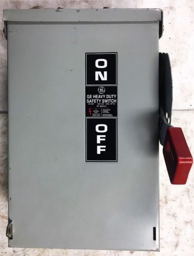 GE HEAVY DUTY SAFETY SWITCH NP266212-C 30A 600VAC MAX HP 20
