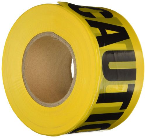 Yellow caution barricade tape 3 x 1000 for sale
