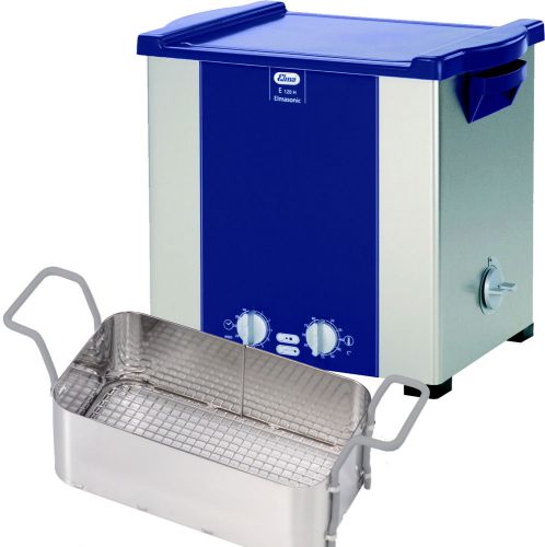 New ! elma e120h 3.5 gal. ultrasonic cleaner w/timer + heat + cover + basket for sale