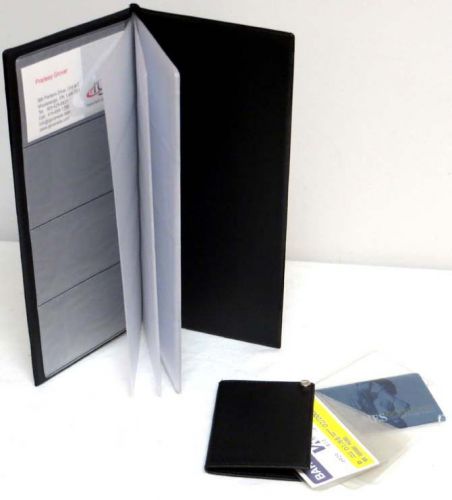 Business/ credit card organizer plus leather 12 card leaves wallet- #9712 &amp; 8015 for sale