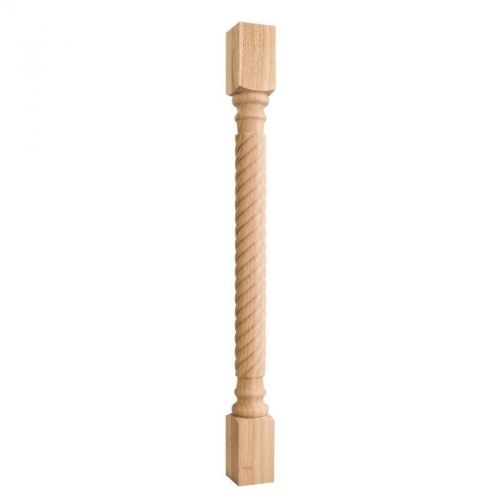 3-1/2&#034; x 3-1/2&#034; x 42&#034;-Wood Post with Rope Pattern (Island Leg)# P3-42RW