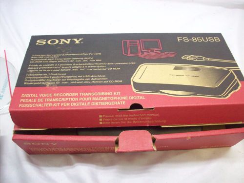 OEM Sony FS-85USB USB Foot Pedal for use with Sony Digital Voice Editor