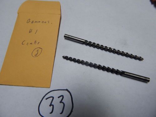 GAMMONS  # 1 Size High Speed Taper  Pin Machine Drill/Reamer lot of 2 Pcs
