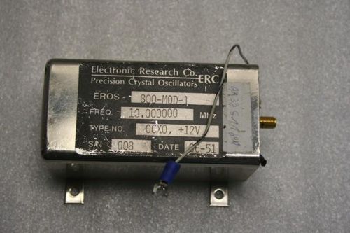 ELECTRONIC RESEARCH Co. ERC PRECISION CRYSTAL OSCILLATORS 10.000000 MHz