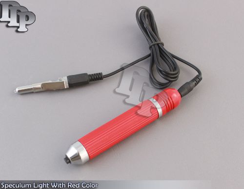 Speculum Light Stainless Steel Handle With Red Color,SL-002
