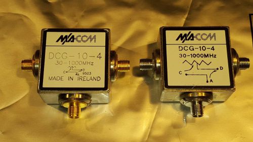 2 Macom RF Directional Coupler SMA 30MHz 1GHz Radio DCG-10-4