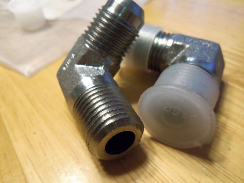Eaton aero 2024-4-6s adapter mnpt to male jic 90 degree new 2 pieces for sale