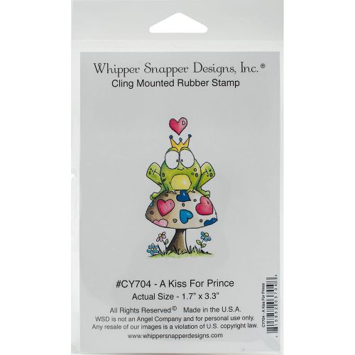 &#034;Whipper Snapper Cling Stamp 4&#034;&#034;X6&#034;&#034;-A Kiss For Prince&#034;
