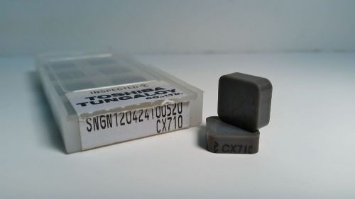 TOSHIBA TUNGALOY SNGN120424T00520 New Ceramic Inserts Grade CX710 10pcs I