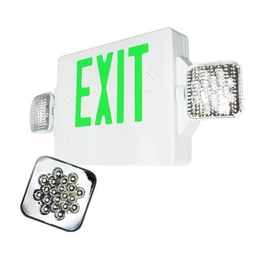 eTopLighting LED Green Exit/Emergency Combo with Battery Back-Up, AGG1021